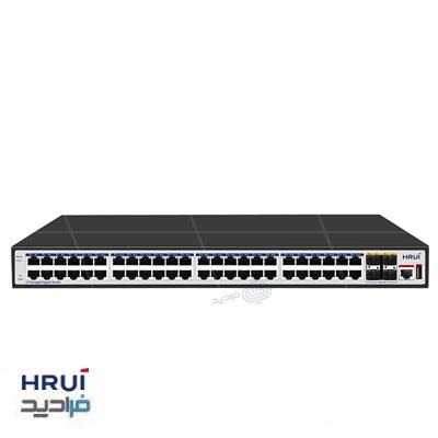سوئیچ اترنت مدیریتی 48 پورت اچ آر یو آی مدل HRUI HR-SWTG3448S