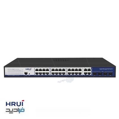 سوئیچ PoE مدیریتی گیگ HRUI HR901-AFGM-2444S-400